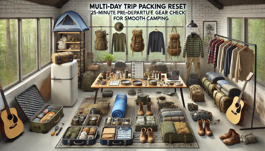 Multi-Day Trip Packing Reset: 25-Minute Pre-Departure Gear Check for Smooth Camping