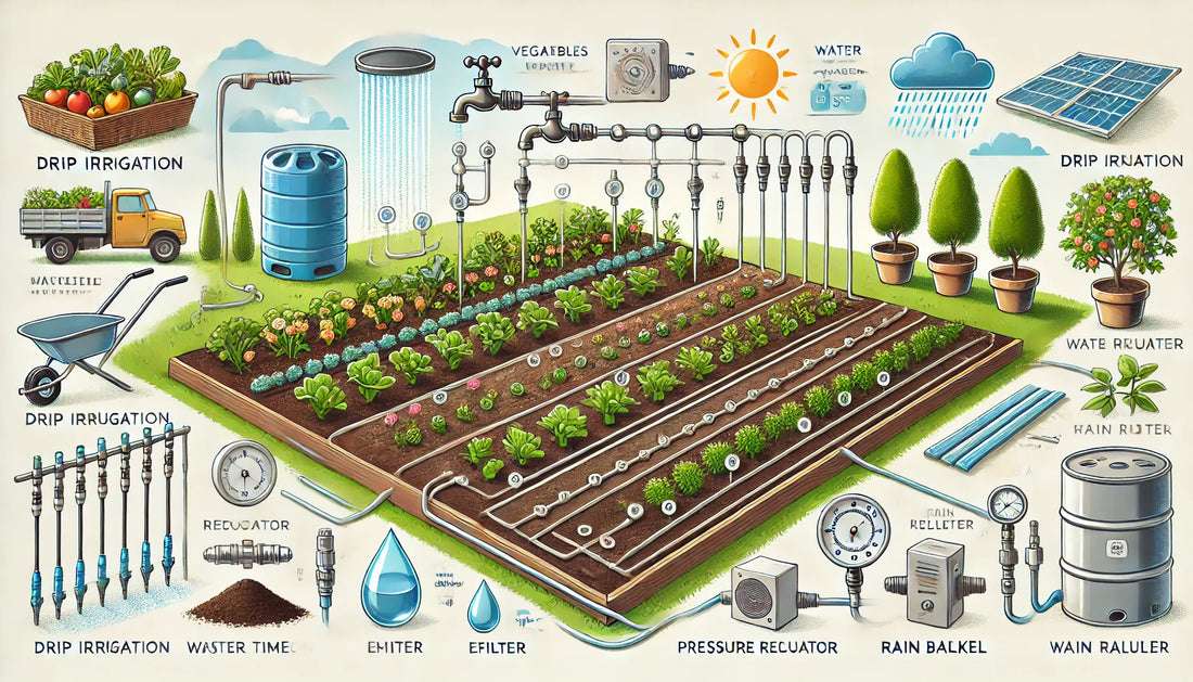 Drip Irrigation & Water Management for Outdoor Gardens: Easy Install + Best Tools