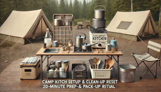 Camp Kitchen Setup & Clean-Up Reset: 20-Minute Prep & Pack-Up Ritual