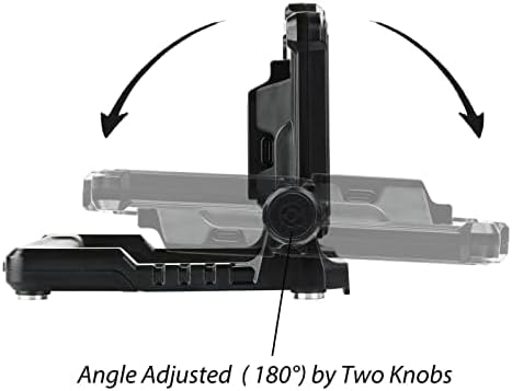 4000Lumens Work Flood Light Cordless Portable Rechargeable Led Work Lights with Magnet for Mechanic, Compatible with Dewalt 20v, Milwaukee,Makita 18v m18 Lithium Tool Battery, Black