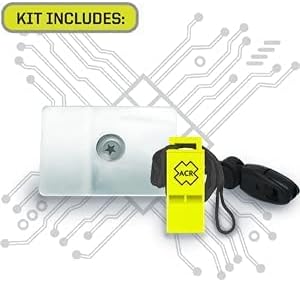 ACR ResQLink View GPS Personal Locator Beacon Survival Kit Includes a Compact Beacon, GPS Tracking, Strobe Light, Signal Mirror, and Waterproof Gear for Emergencies.