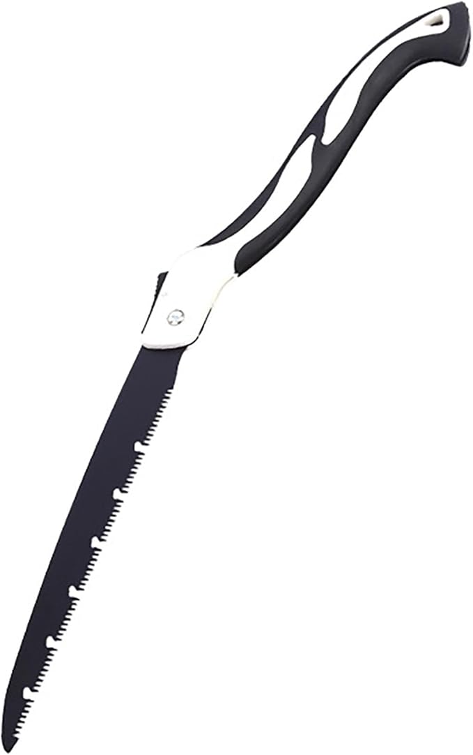 Folding Saw with Rubber Handle, 24.8 Inch Manganese Steel SK-5 Blade Pruning Saw for Hunting, Gardening, Camping and Trimming (blade 29cm)
