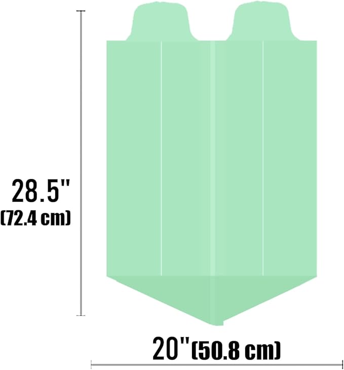 4-6 Gallon Flap Tie Compostable Trash Bags, 304 Count, Compost Bags Kitchen Trash Bags, Sturdy Biodegradable Garbage Bags Food Scrap Waste Bags, ASTM D6400, US BPI Certified