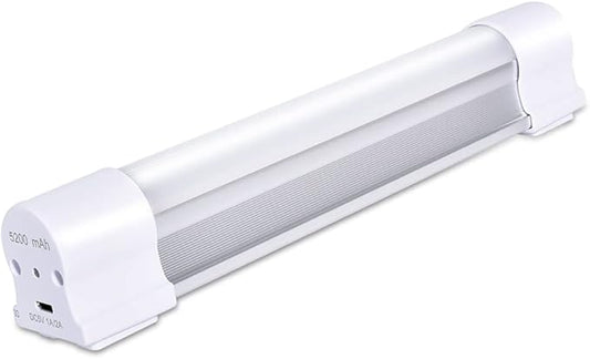 LETOUR Rechargeable Light LED Tube Magnetic Light 4000Lumens 5200mAh 5 Levels Dimming Camping Lantern USB Rechargeable Portable Lights with 2 Magnets Endurance for 60 Hours