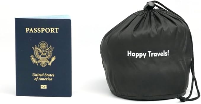 C CUSHION LAB Travel Pillow, Award-Winning Patented Ergonomic Design for Chin & Neck Support Memory Foam Neck Pillow, Compact Airplane Pillow for Traveling, Flight, Car (Navy, Large)