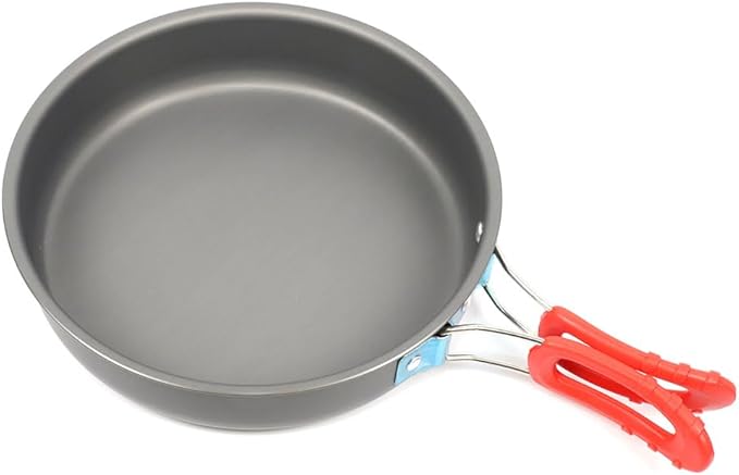 5pcs -20pcs Set TMKOOL Camping Cookware Mess Kit Outdoor Hiking Backpacking Picnic Cooking Bowl Non Stick Pot