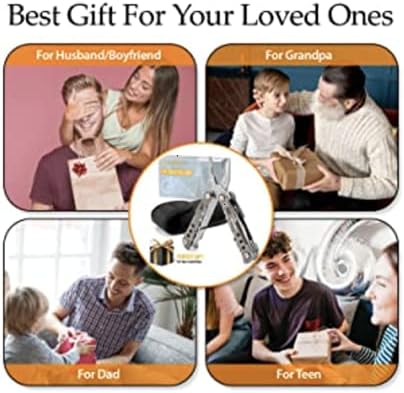 15-in-1 Multitool Pocket Knife, Multipurpose Stainless Steel All In One Tool for Camping Hiking Survival Travel Home - Portable Heavy Duty Folding Utility Multi Tool with Self-Locking