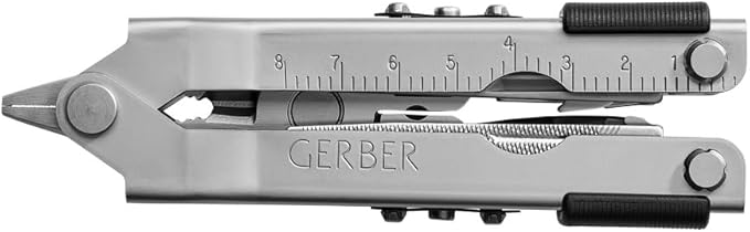 Gerber Gear Multi-Plier 600 - 14-in-1 Multitool with Sheath, Needlenose Pliers, Screwdriver, Serrated Knife, Wire Crimper, Bottle Opener, Can Opener & More - Made in USA - Stainless Steel