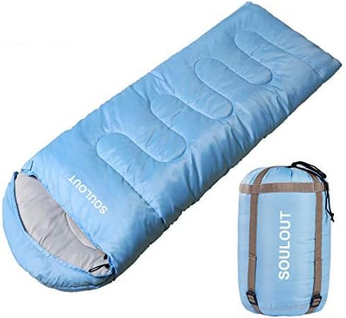 Sleeping Bag,3-4 Seasons Warm Cold Weather Lightweight, Portable, Waterproof Compression Sack Adults & Kids - Indoor & Outdoor Activities: Traveling, Camping, Backpacking, Hiking