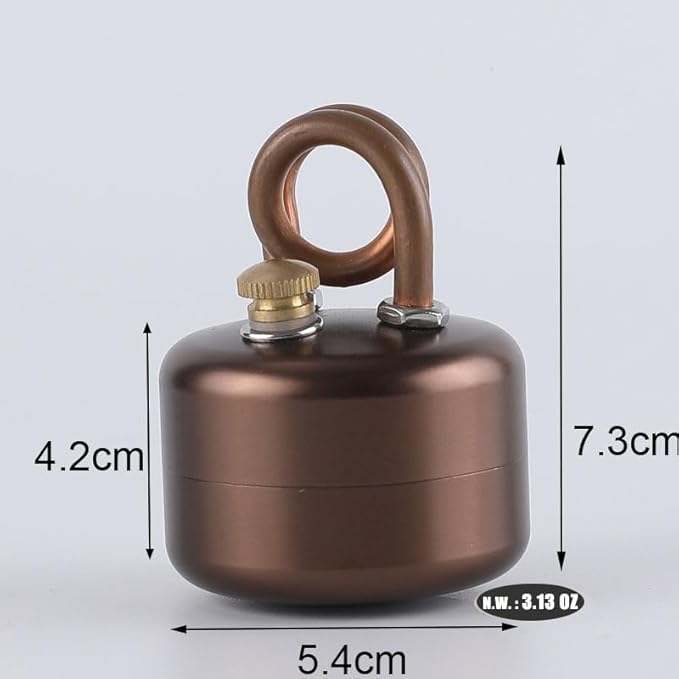 Mini Alcohol Stove – Jetfire, Heat - Resistant Rubber Grip & Leak - Proof Design | Compact, Windproof & Effortless to Operate – Ideal for Camping, Emergency Preparedness & Outdoor Adventures