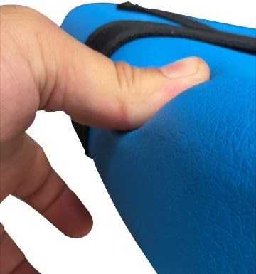 Platinum Health UltraCommode™ Foldable Commode and Shower Chair, Soft, Warm, Portable XL Toilet Seat with Open Front, Padded Pivoting Armrests, Adjustable Height, Includes Free Commode Pail, Blue