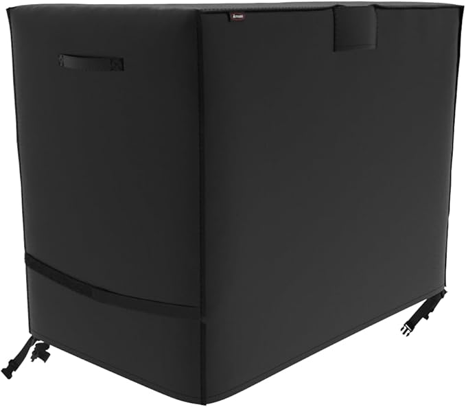 ATYARD 42-inch Outdoor Cover for Keter Unity (Small) Portable Table - UV Resistant, Breathable, All Weather (42" L x 24" W x 32" H) Black, American Flag