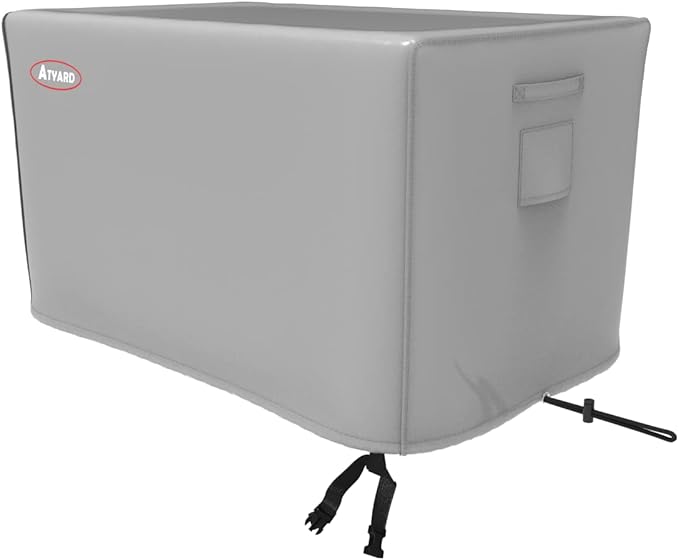 ATYARD 42-inch Outdoor Cover for Keter Unity (Small) Portable Table - UV Resistant, Breathable, All Weather (42" L x 24" W x 32" H) Gray
