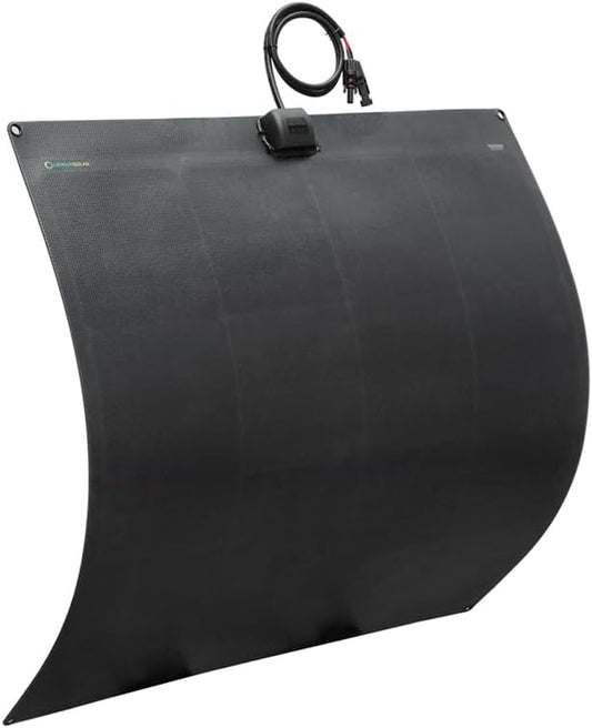 Flexible Solar Panel 120W 12V ETFE,32.3in x 30.5in Semi-Flexible Bendable Mono Solar Panel High Efficiency 120 Watt for RV Van Roof TopCamping Home Boat Marin