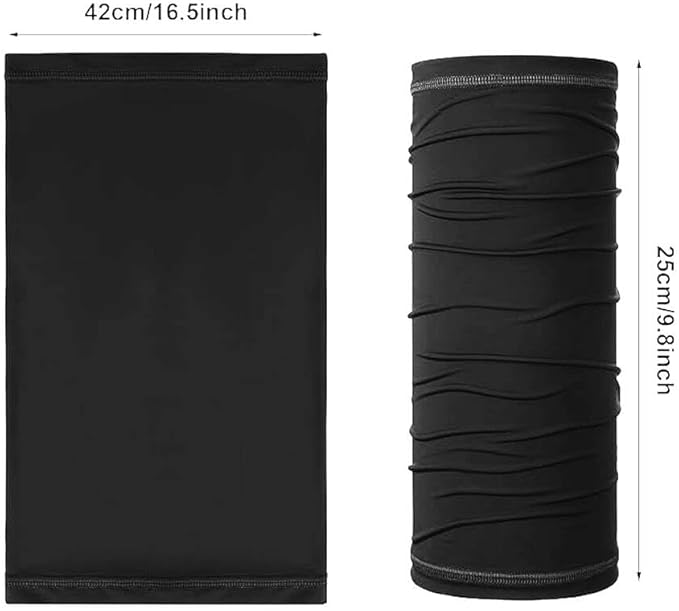 9-Pack UV Protection Face Masks & Cooling Neck Gaiter Breathable Sun Balaclava, Bandana, Head Scarf for Men & Women, Multi-Purpose for Outdoor Sports, Cycling, Running, Hiking