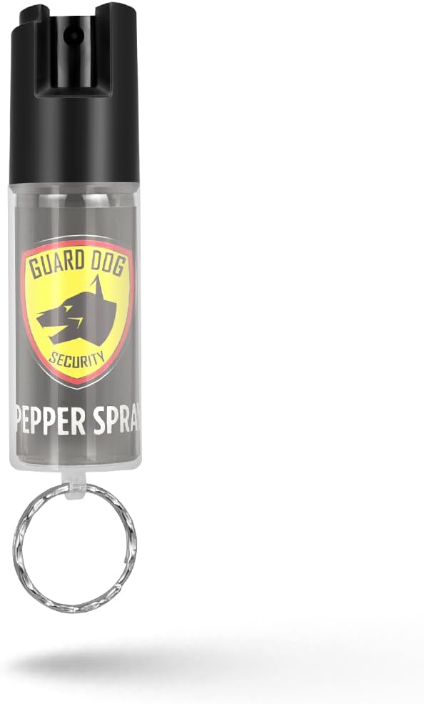 Guard Dog Security Pepper Spray Keychain Self Defense for Women and Men, Safety Twist Top to Prevent Accident,16 feet Range, Small, Mini Pepper Spray, Made in USA