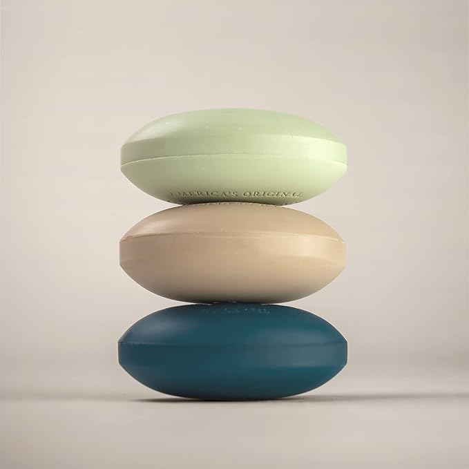 Caswell-Massey Men’s Bar Soap Gift Set - Newport, Oaire & Greenbriar - Moisturizing Triple-Milled Body Wash Bars for All Skin Types, Plant-Based & Essential Oils Formula, Made in USA, 3 x 5.8 oz