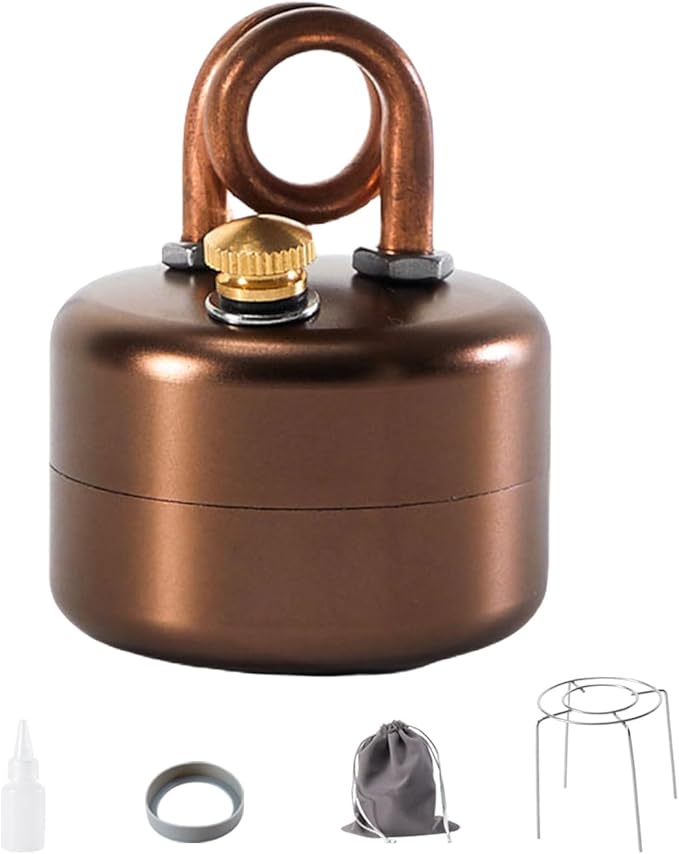 Mini Alcohol Stove – Jetfire, Heat - Resistant Rubber Grip & Leak - Proof Design | Compact, Windproof & Effortless to Operate – Ideal for Camping, Emergency Preparedness & Outdoor Adventures