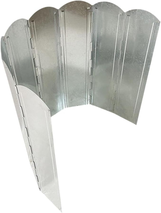 Camping Stove Windscreen, Camp Stove Wind Screen Zinc Alloy Outdoor Stove Windshield Folding Stove Wind Shield for Barbecue