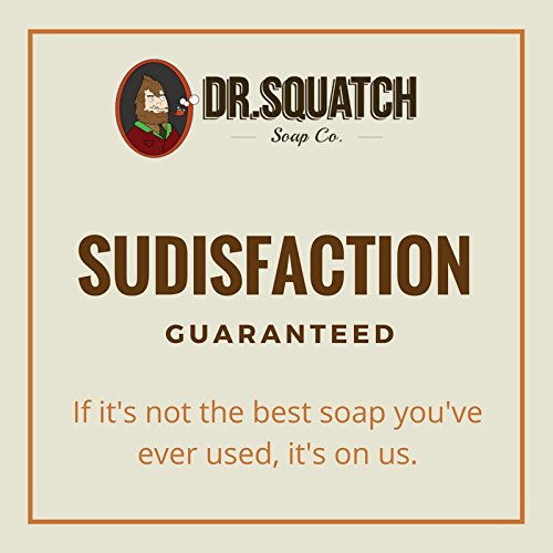 Dr. Squatch Natural Bar Soap for Men - Cold Process Soap with No Harsh Chemicals - Pine Tar (5 oz, 3-Pack)
