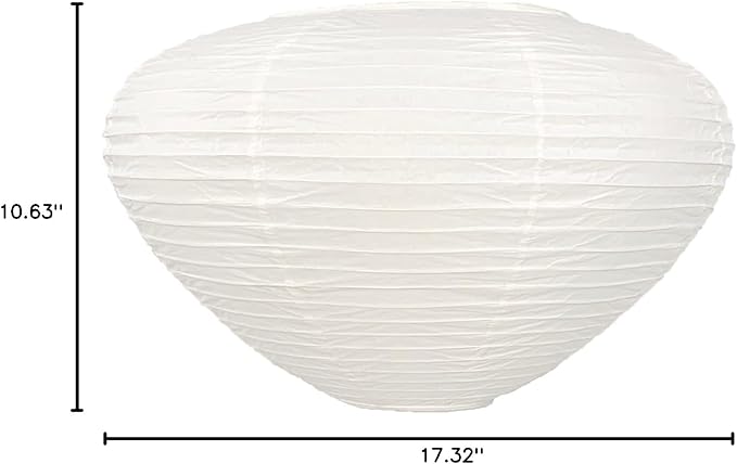 Mushroom Paper Lampshadeï¼?7inchï¼? White Folding Lampshade,Interior Trim Lampshade,Paper Ceiling Lamp Shade