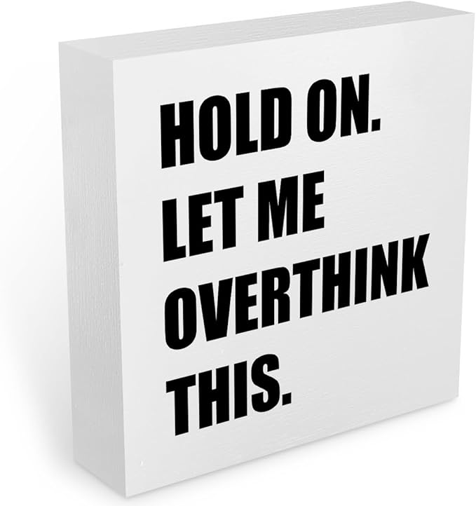 Inspirational Quotes Office Supplies Rustic Desk Decor Motivational White Wooden Box Sign Funny Sarcastic Farmhouse Wood Plaque Positive Cubicle Accessories Home Shelf Table Counter Bar Decorations