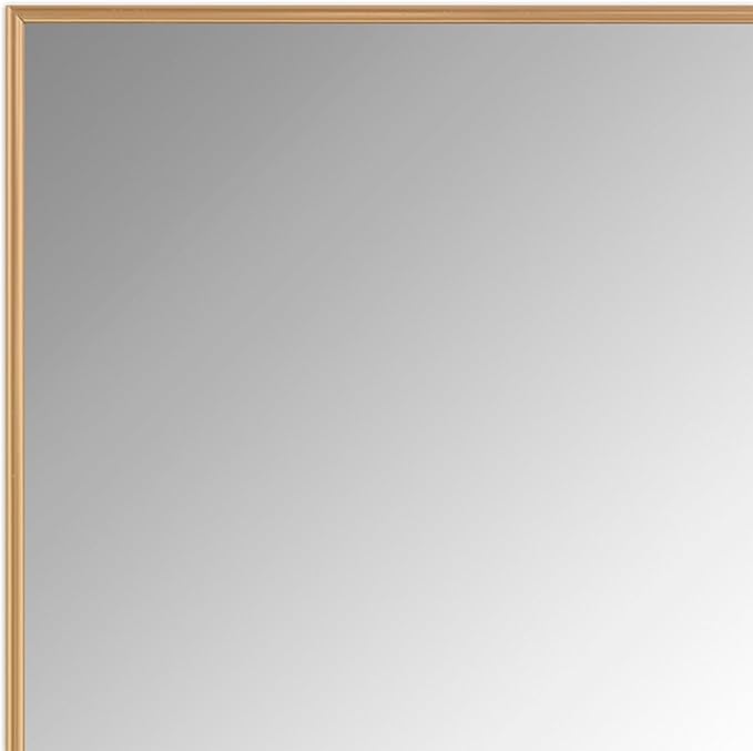 Frame My Mirror Gold Metal Framed Mirror, 20" x 24" Champagne Bronze Mirror for Bathroom, Metal Frame, True Reflections Glass, Stanton Design, Hangs Horizontally or Vertically, Made in USA