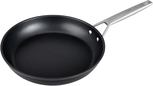 MsMk 10 inch Nonstick Frying Pan, Carbonize also Non-Stick Saute Pans, PFAS & PFOA Free Non-Toxic, Scratch-resistant, All Stovetops for Induction, Ceramic and Gas Cooktops, Dishwasher & Oven Safe