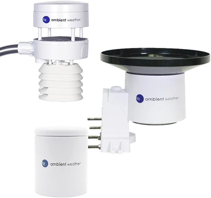 Ambient Weather WS-5000-IP3 Ultrasonic Professional Smart Weather Station with Remote Monitoring and Alerts