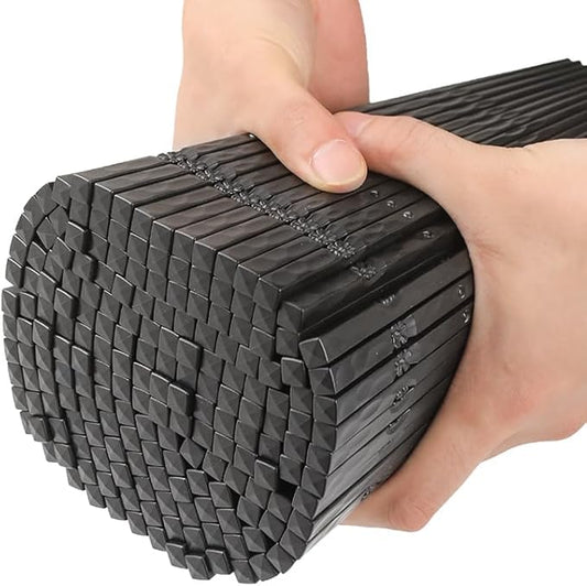 200 Pairs Bauhinia Fiberglass Sushi 24cm/9.4 Inch Dishwasher Safe Non-Slip Chopsticks,Japanese Style Black for Restaurant & Party.