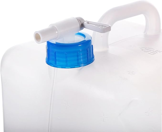 2 Pack 5.3 Gallon Collapsible Container with Spigot, Foldable Water Jug Portable Camping Water Storage Carrier Jug for Outdoors Hiking Backpack & Emergency, Food Safe