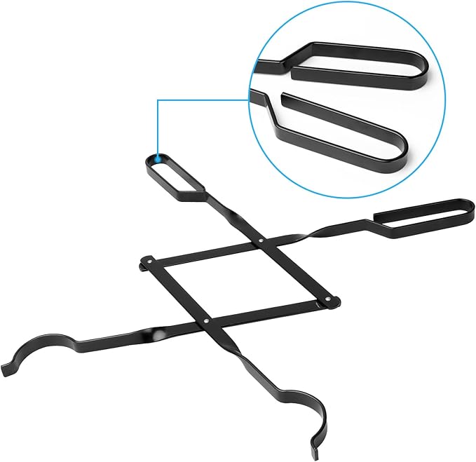 26" Campfire Fireplace Tongs,Folding Finish Camp Dutch Oven Lid Stand and Camp Cast Iron Dutch Oven Lid Lifter Outdoor Tools kits
