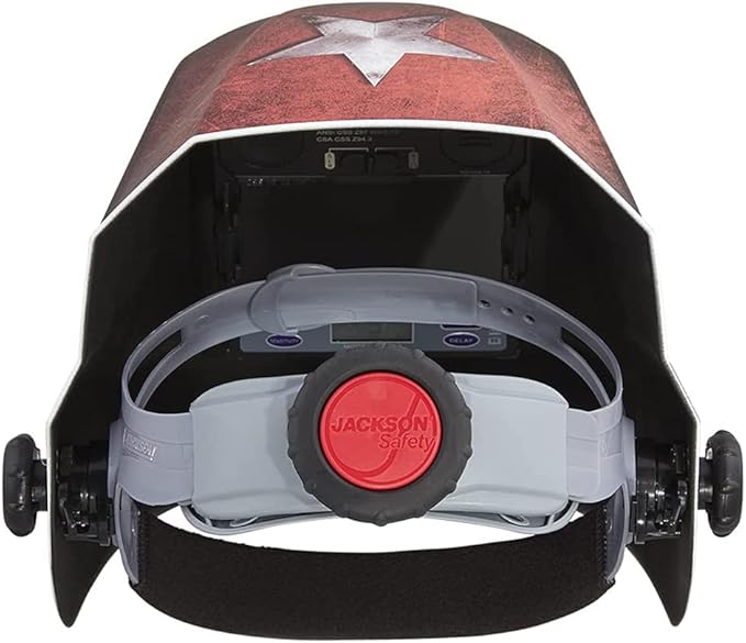 Jackson Safety Premium Graphic Welding Hood with ADF - Ultra Lightweight Auto Darkening Welding Helmet - ANSI Z87.1 (Multiple Styles)