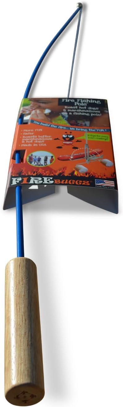 Campfire Roasting Sticks – Smore Sticks & Hot Dog Skewers for Fire Pit Cooking – Camping Essentials & Must Haves Campfire Accessories for Family Fun Outdoors