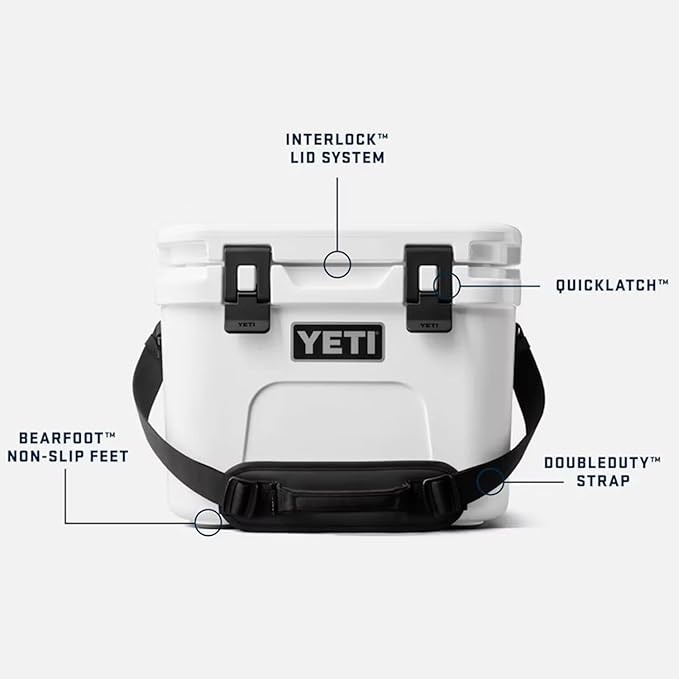 YETI Roadie 15 Hard Cooler with DoubleDuty Shoulder Strap