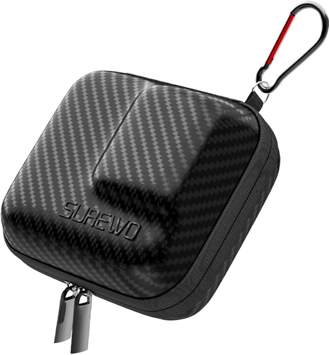 SUREWO Hard Carrying Case for GoPro Hero 13, Mini Hard Shell Carrying Case Travel Portable Storage Bag for GoPro Hero 12/11/10/9/8/7/6/5/4,DJI Osmo Action 3,AKASO,Campark,YI Action Camera and More