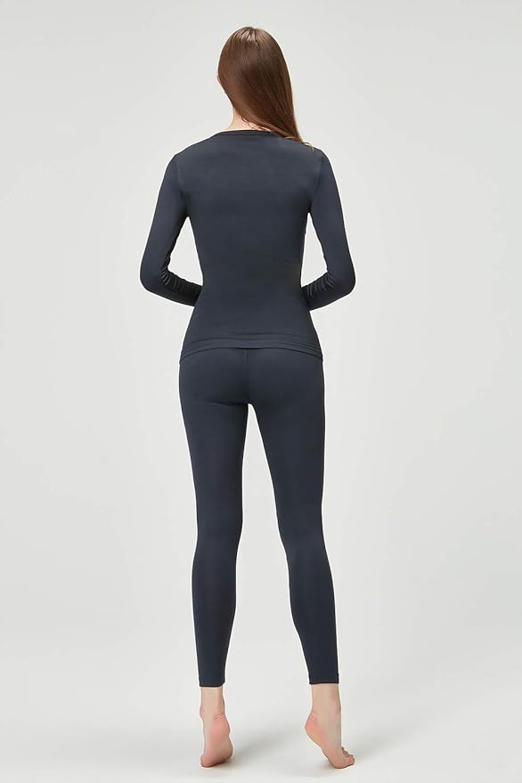 DEVOPS Women's Thermal Underwear Long Johns Top & Bottom Set