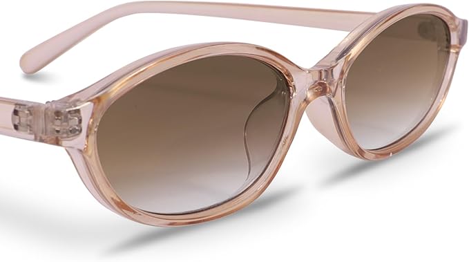 Retro Oval Sunglasses for Women Chic Cat Eye 90s Sunnies Lightweight Narrow Shades Trendy UV protection Sun Glasses