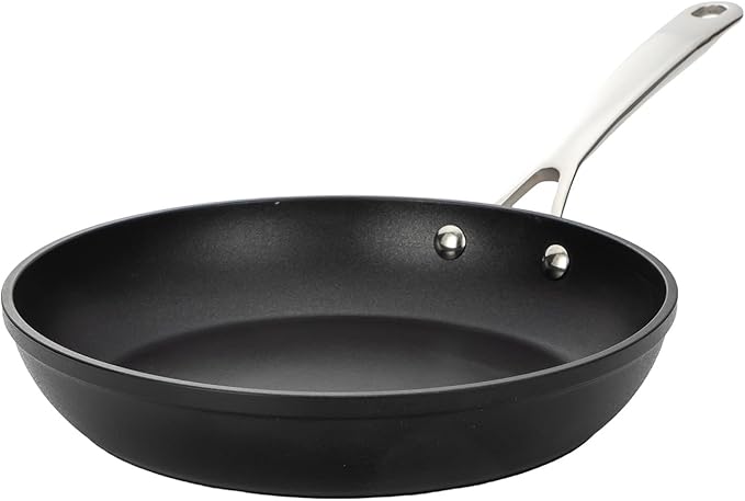 UCC LIFE 8" Nonstick Frying Pan, Non Stick Fry Pans Skillets, Egg Omelet Pan, Stainless Steel Handle, Oven Safe Compatible with All Stove-tops (Black)