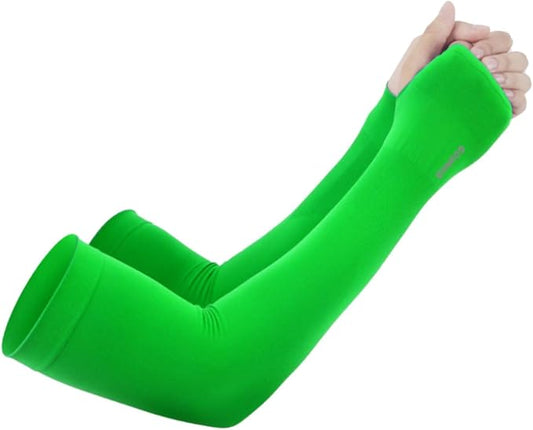 GOUNOD Sun Protection Cooling Arm Sleeves with Thumb Holes - Gardening Outdoors Sports Workouts Sunscreen Arm Sleeves