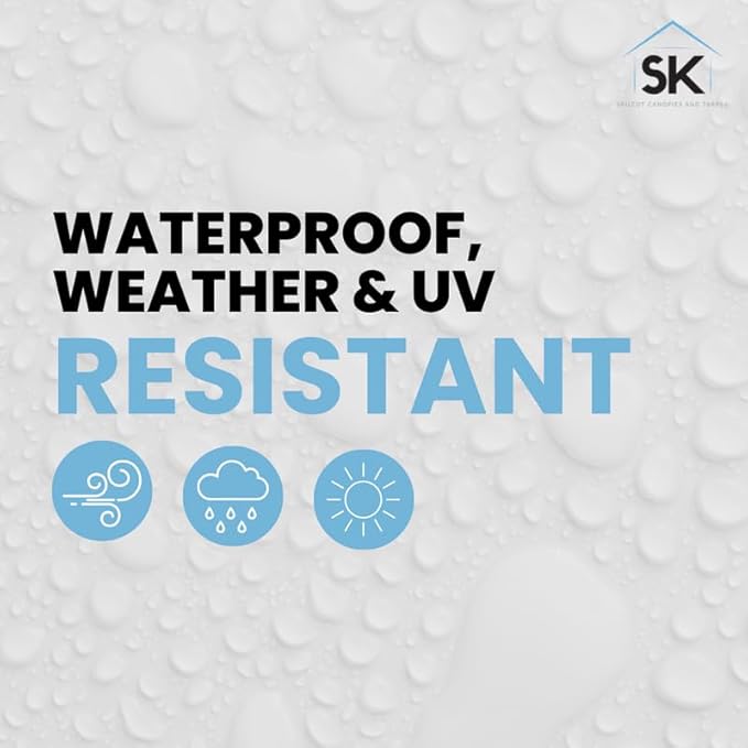 16 Mil Clear Poly Heavy Duty Tarp with Fiber Reinforcement - True Size Tarps with UV Protection, Tear Resistance, Flexibility, Reinforced Corners 16x24