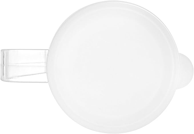 Restaurantware-RW Base 10 Ounce Clear Plastic Dredge Spice Shaker, 1 Reusable Dry Rub Shaker - Includes White Solid Lid, With Handle, Clear Polycarbonate Spice Holder, For Seasonings