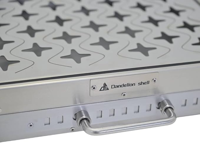 Outdoor Wood Burning Fire Pit Table with Glass Wind Guard and Portable Stainless Steel Wood Stove for Camping Hot Tent Shelter, Patio Backyard Garden Deck Camping