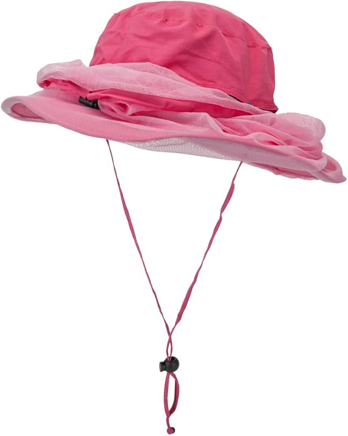 Fishing Hat Sun Protection Hat Mosquito Head Net for Outdoors Bucket Hat with Hidden Net Mesh