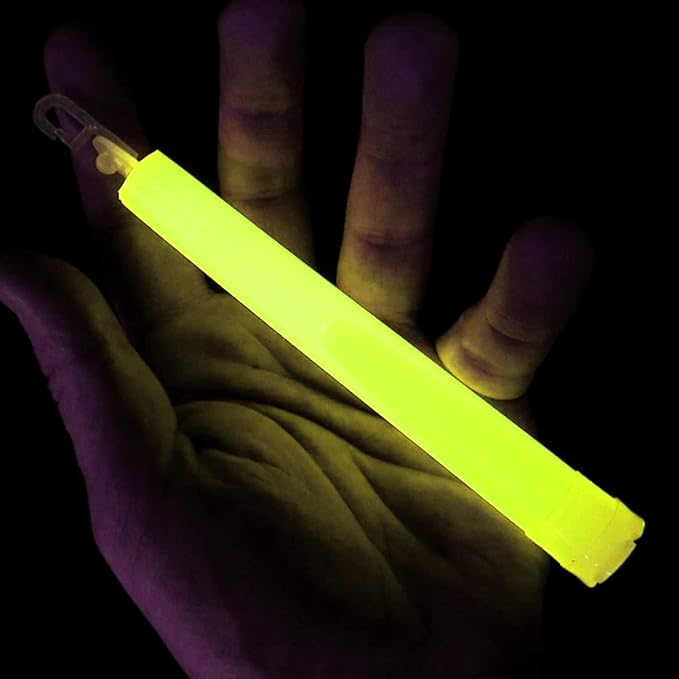 Emergency Glow Sticks - 6 Inch 12 Hour Long Lasting Military Grade Glow Sticks - Bulk Box of 50