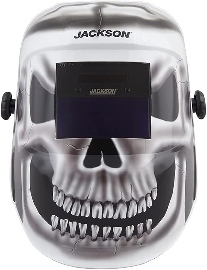 Jackson Safety Premium Graphic Welding Hood with ADF - Ultra Lightweight Auto Darkening Welding Helmet - ANSI Z87.1 (Multiple Styles)