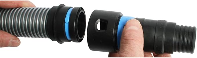 Assembled Quick Click Dust Separator with 5 Gallon Locking Collection Bin and Quick Click Power Tool Adapter Set with 10 Ft. Hose