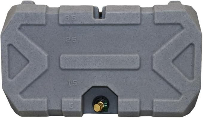 Exodus 35 Gallon Water Storage Tank by Rockwell Products | Emergency Water Storage Container | Stackable, BPA Free, Made in The USA (Granite)