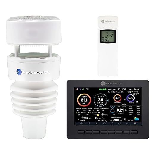 Ambient Weather WS-4000 Solar Powered UltraSonic Wi-Fi Weather Station with AWN+ Included