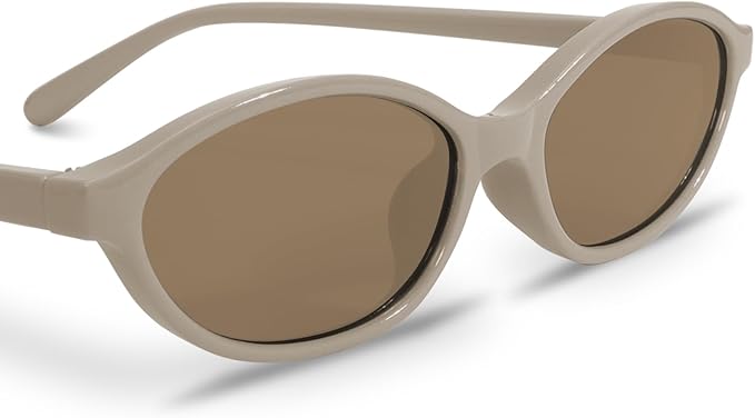 Retro Oval Sunglasses for Women Chic Cat Eye 90s Sunnies Lightweight Narrow Shades Trendy UV protection Sun Glasses